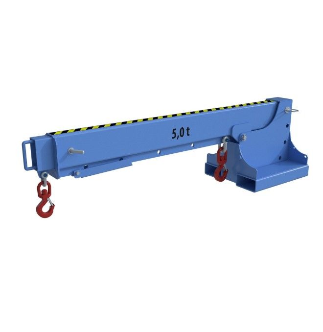 Grues et Crochets Pour Camions-Brazo Grue Extensible, peint, bleu clair