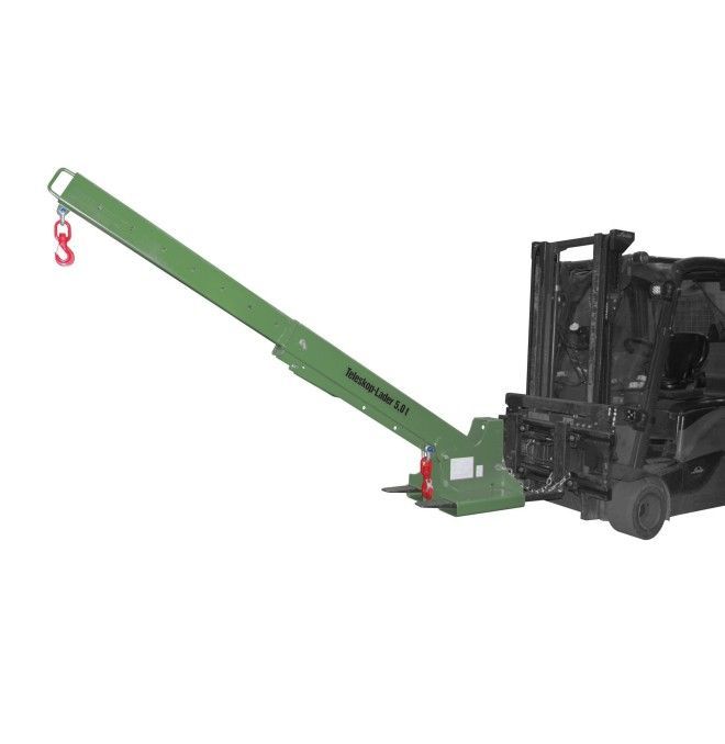 Grues et Crochets Pour Camions-Brazo Grue Extensible, peint, vert
