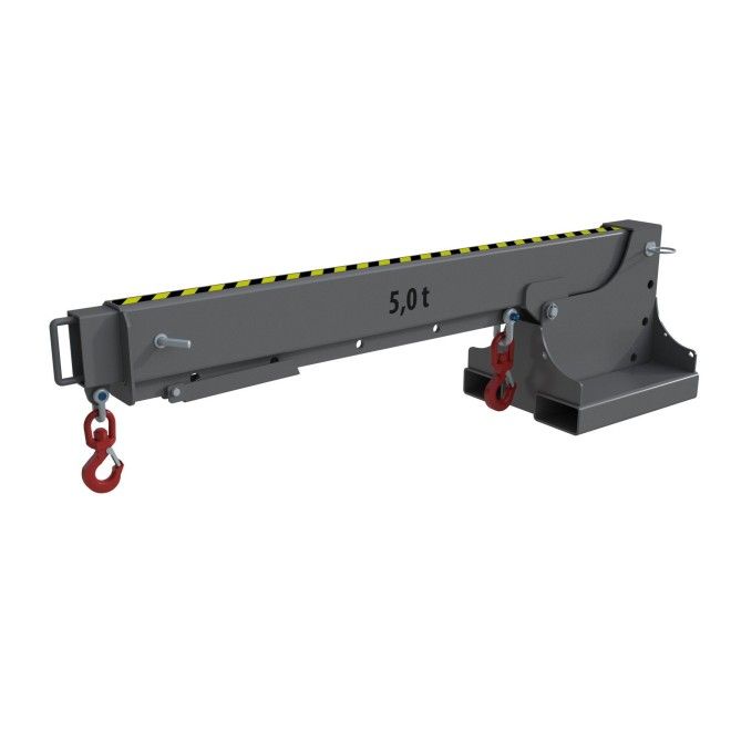 Grues et Crochets Pour Camions-Brazo grue souris extensible, peinte, grise