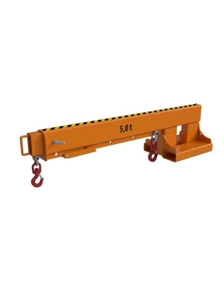 Cranes and Forklift Hooks-Brazo Crane Extensible, painted, Orange Yellow