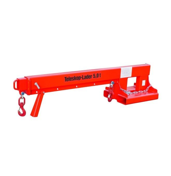 Cranes and Forklift Hooks-Brazo Crane Extensible, painted, Red Fire