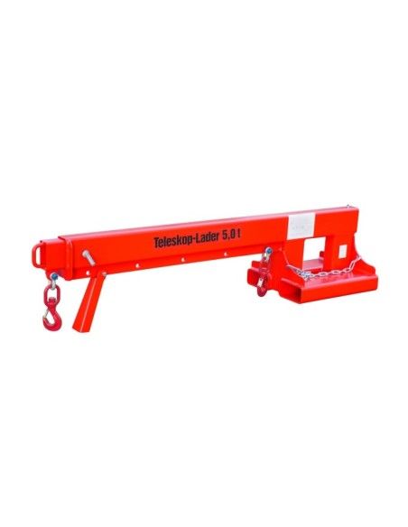 Cranes and Forklift Hooks-Brazo Crane Extensible, painted, Red Fire