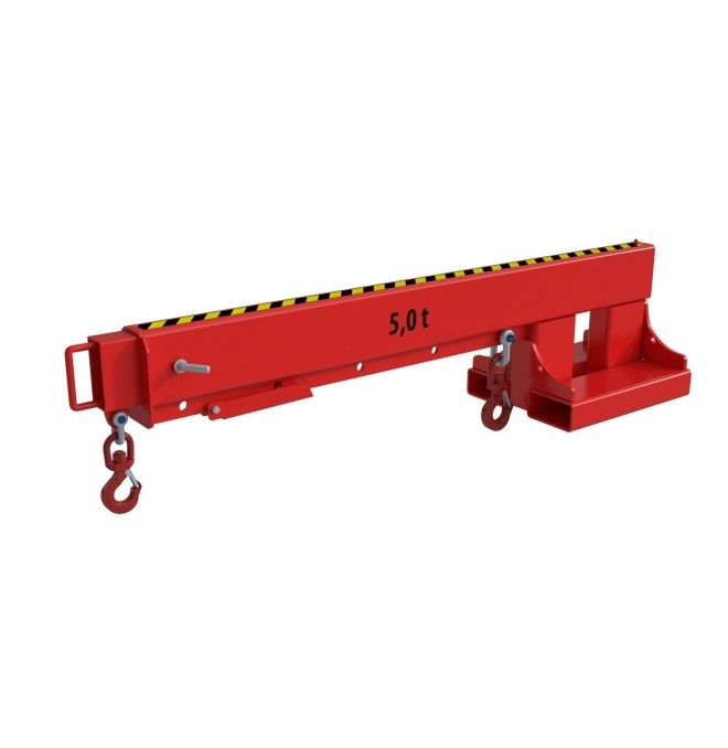Cranes and Forklift Hooks-Brazo Crane Extensible, painted, Red Fire