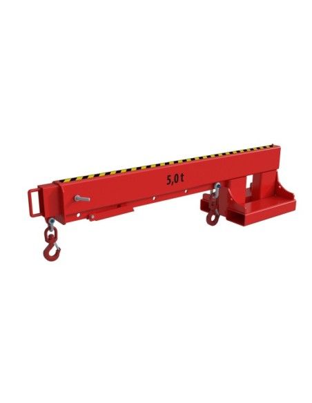 Cranes and Forklift Hooks-Brazo Crane Extensible, painted, Red Fire