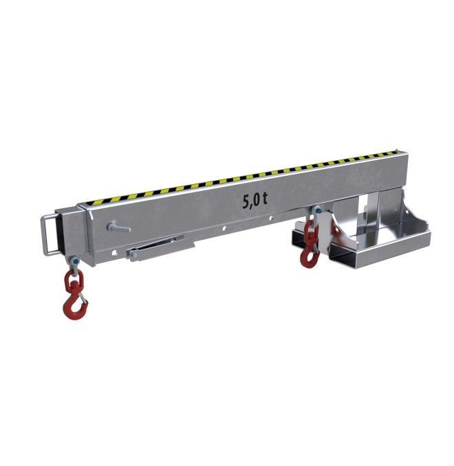Guindastes e Ganchos para Caminhões-Brazo guindaste extensível, galvanizado a quente