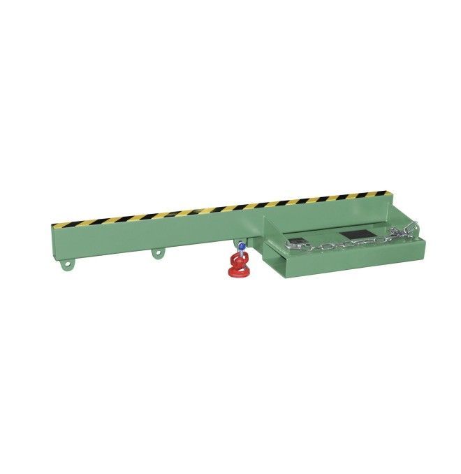 Brazo de carga, pintado, verde Reseda