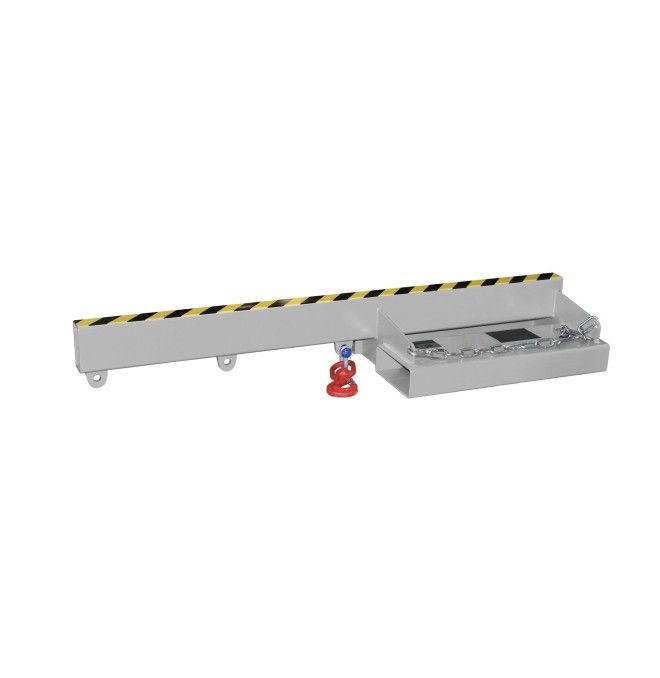 Cranes and Forklift Hooks-- Charging, painted, gray mouse