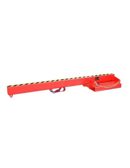 Cranes and Forklift Hooks--Fire belt, painted, Red fire