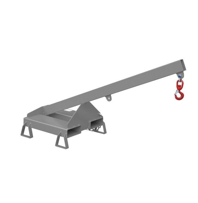 Cranes and Forklift Hooks-- Charging, painted, gray mouse
