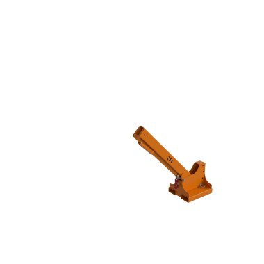 Gru e Ganci per Camion-Brazo Gru Esteso, dipinto, giallo arancione