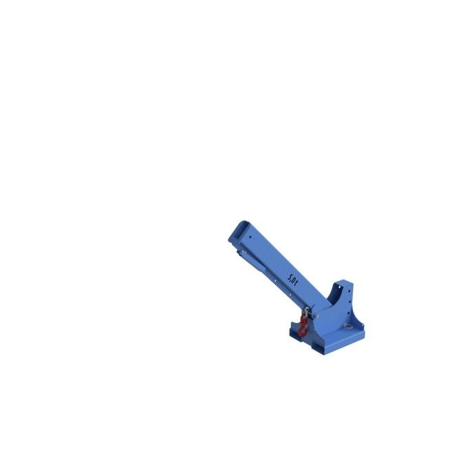 Krane und Lkw-Haken-Brazo Kran Erweiterbar, lackiert, Hellblau