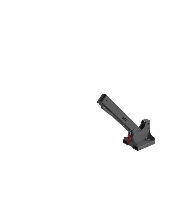 Grues et Crochets Pour Camions-Brazo grue souris extensible, peinte, grise