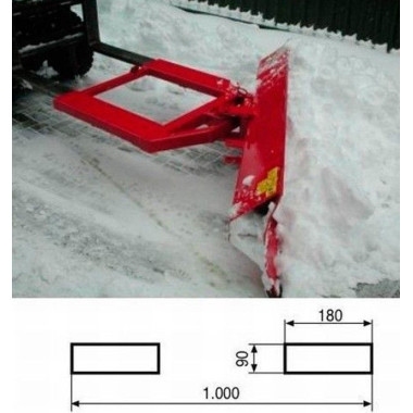 Varredores e Escovas-Pala leva neve 2.000mm x 500mm 2