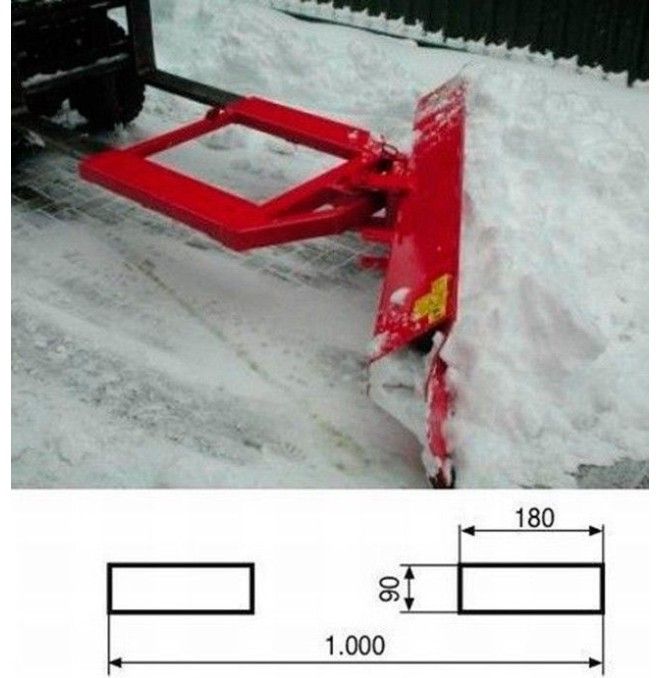 Kehrmaschinen und Bürsten-Pala nimmt Schnee 2.000mm x 500mm
