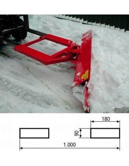 Kehrmaschinen und Bürsten-Pala nimmt Schnee 2.000mm x 500mm