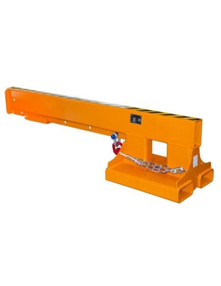 Grues et Crochets Pour Camions-Brazo Grue Extensible, peint, jaune orange