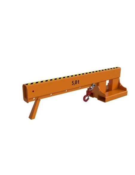 Cranes and Forklift Hooks-Brazo Crane Extensible, painted, Orange Yellow