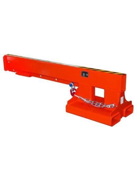 Cranes and Forklift Hooks-Brazo Crane Extensible, painted, Red Fire