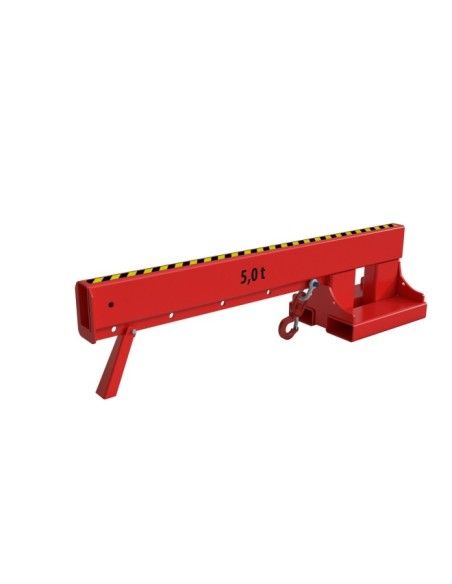 Cranes and Forklift Hooks-Brazo Crane Extensible, painted, Red Fire