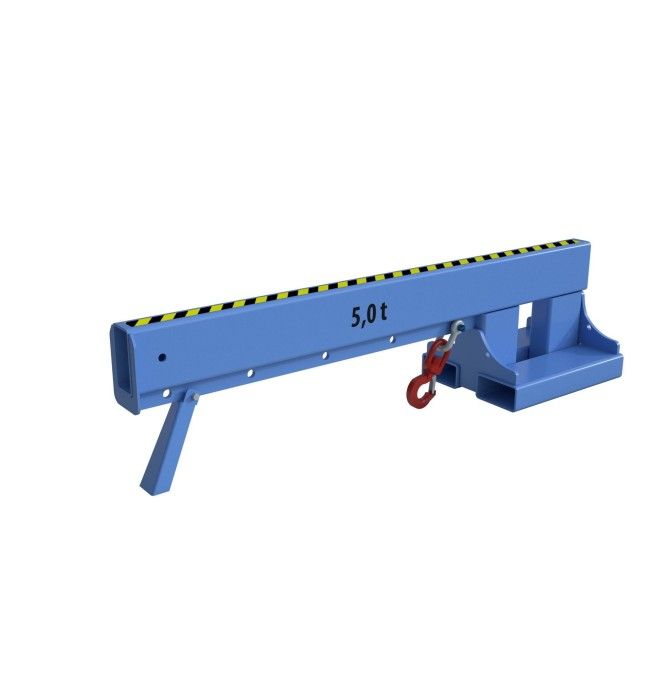 Guindastes e Ganchos para Caminhões-Brazo Guindaste Extensível, pintado, azul claro