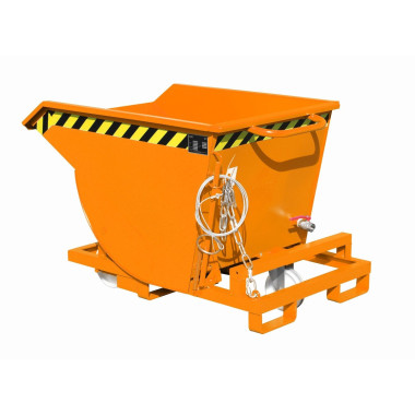 Contenedor de virutas, pintado, Amarillo naranja