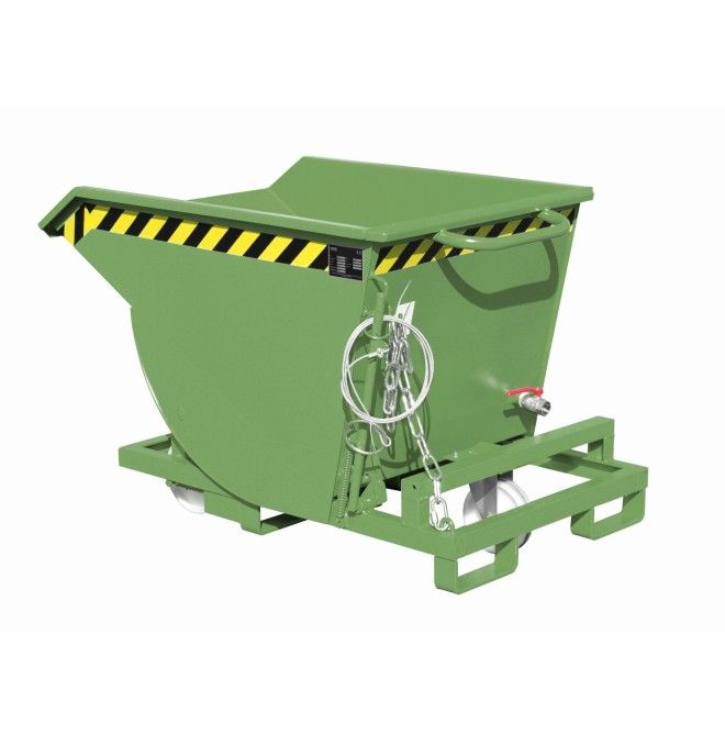 Bacs Basculants--Conteneur de jetons, peints, vert