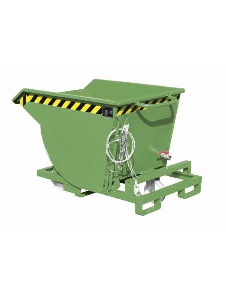 Tilting Container--Container of chips, painted, green