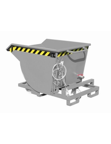Kippbehälter--Container von chips, lackiert, graue maus