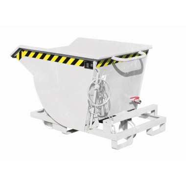 Tilting Container--Container of chips, hot galvanized