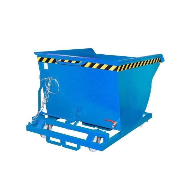 Tilting Container--Container glass, painted, light blue