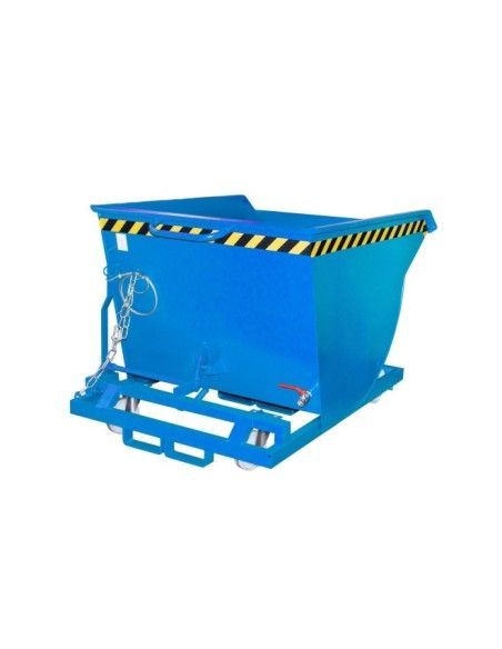 Contenedor de virutas, pintado, azul claro