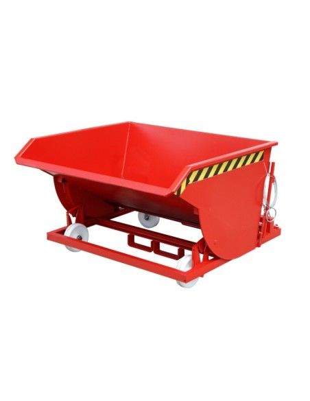 Contenedor de virutas, pintado, Rojo fuego