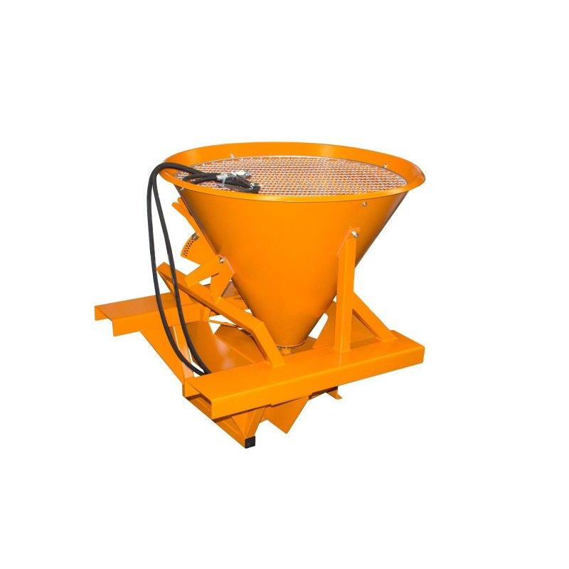 Spreader, painted, orange yellow, Suitable for salt, sand and gr...