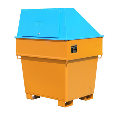 Armoires pour matières dangereuses--MobiCont, peint, jaune orange