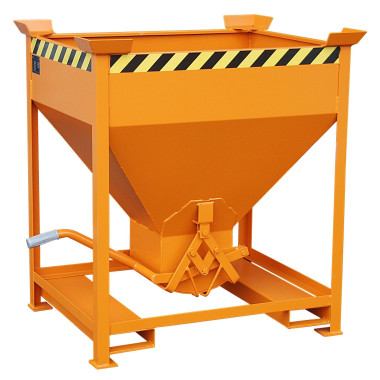 Silo Container, pintado, amarillo naranja