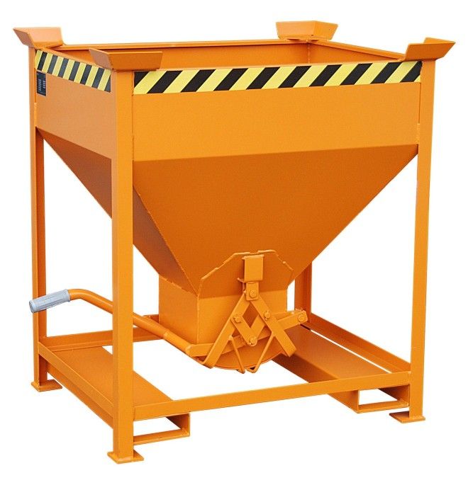 Bacs Basculants--Conteneur Silo, peint, jaune orange
