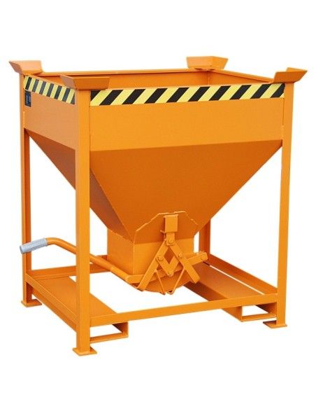 Tilting Container--Silo Container, painted, orange yellow