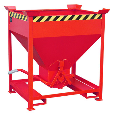 Silo Container, pintado, rojo fuego