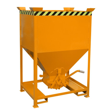 Silo Container, pintado, Amarillo naranja