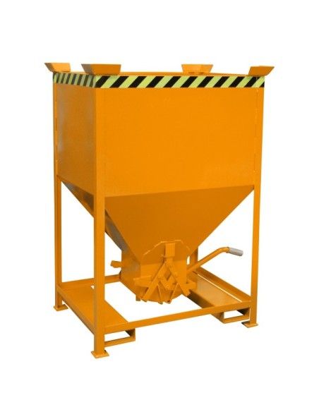 Recipiente Inclinável--Silo Container, pintado, amarelo laranja