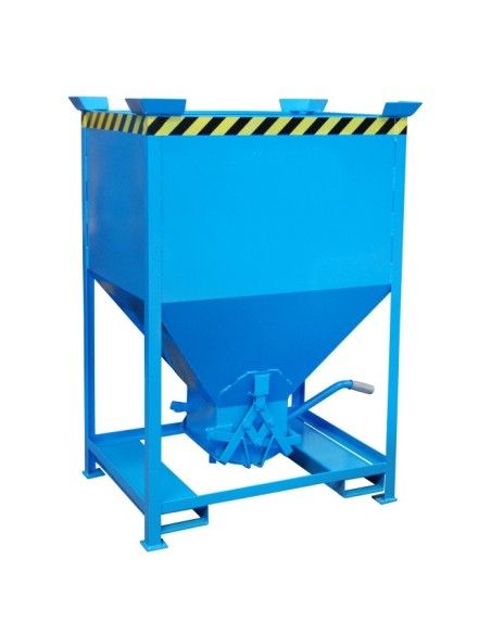Contenitore Ribaltabile-Silo contenitore, dipinto, azzurro
