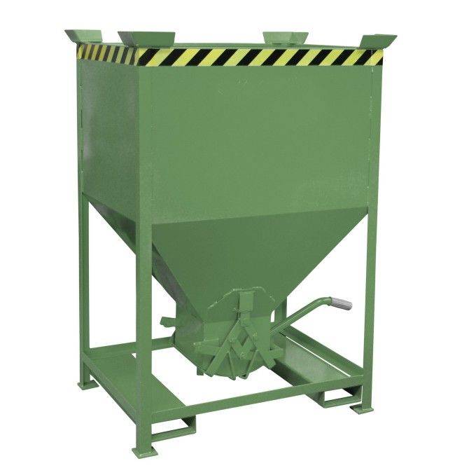 Bacs Basculants-Conteneur Silo, peint, vert Reseda