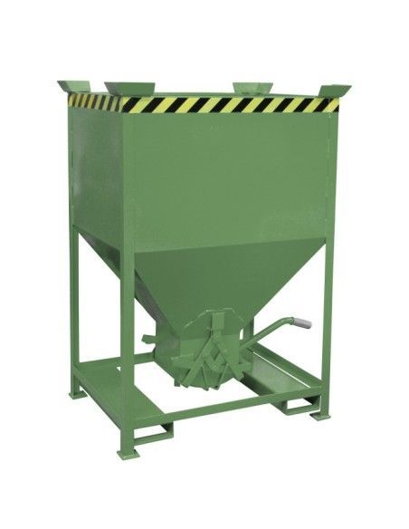 Bacs Basculants-Conteneur Silo, peint, vert Reseda