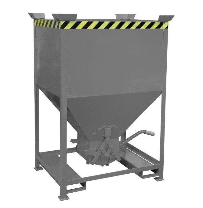 Contenitore Ribaltabile--Silo contenitore, dipinto, topo grigio