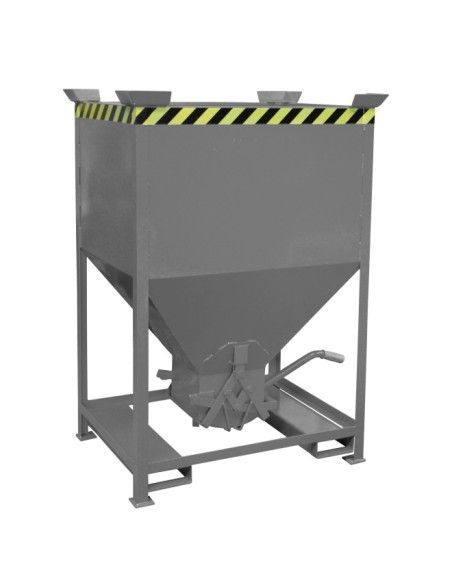 Bacs Basculants--Silo Container, peint, souris grise