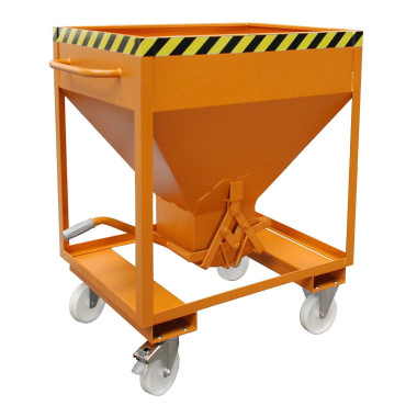 Silo Container, pintado, amarillo naranja