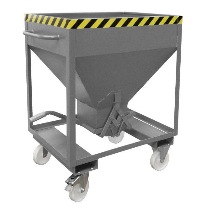 Tilting Container--Silo Container, painted, gray mouse