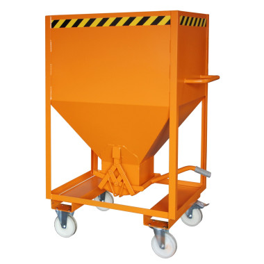 Silo Container, pintado, amarillo naranja