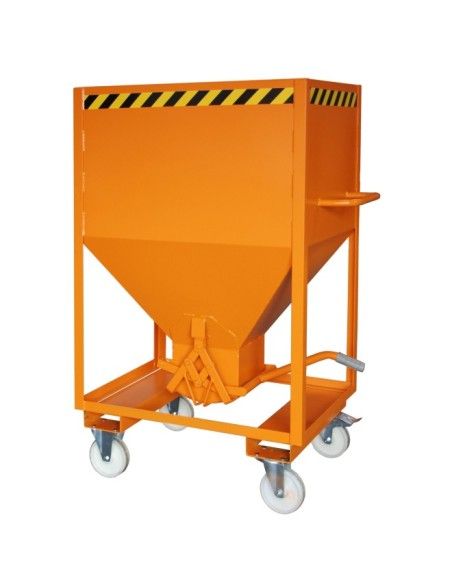 Tilting Container--Silo Container, painted, orange yellow