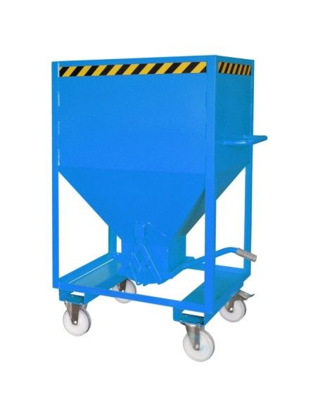 Tilting Container-Silo Container, painted, Light blue